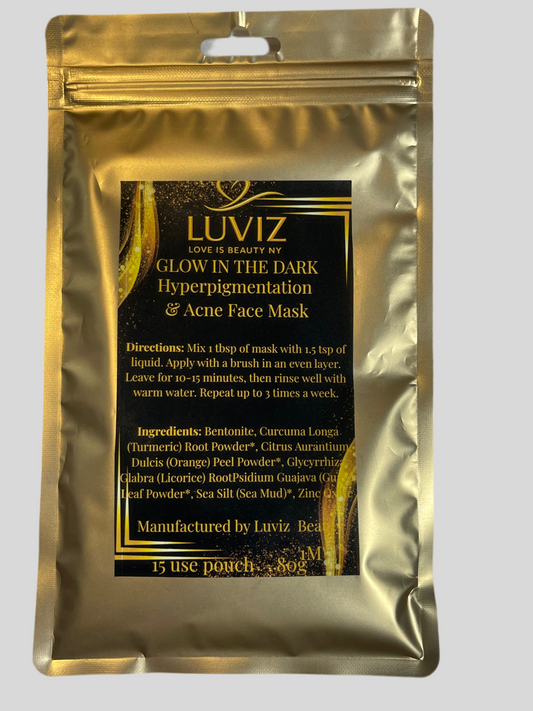 Glow in The Dark Hyperpigmentation & Acne Face Mask