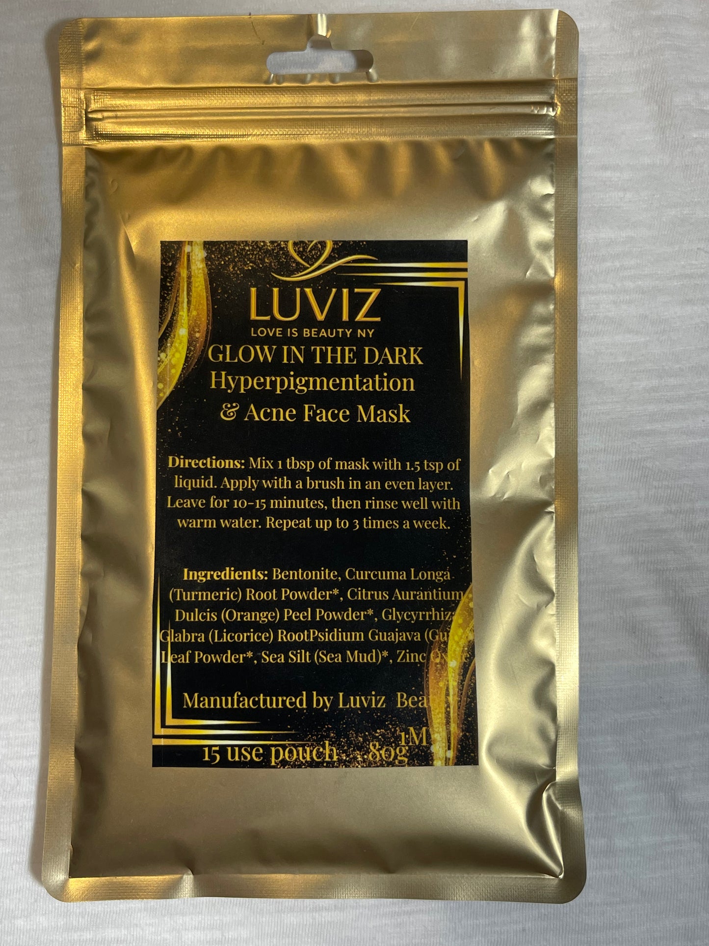 Glow in The Dark Hyperpigmentation & Acne Face Mask